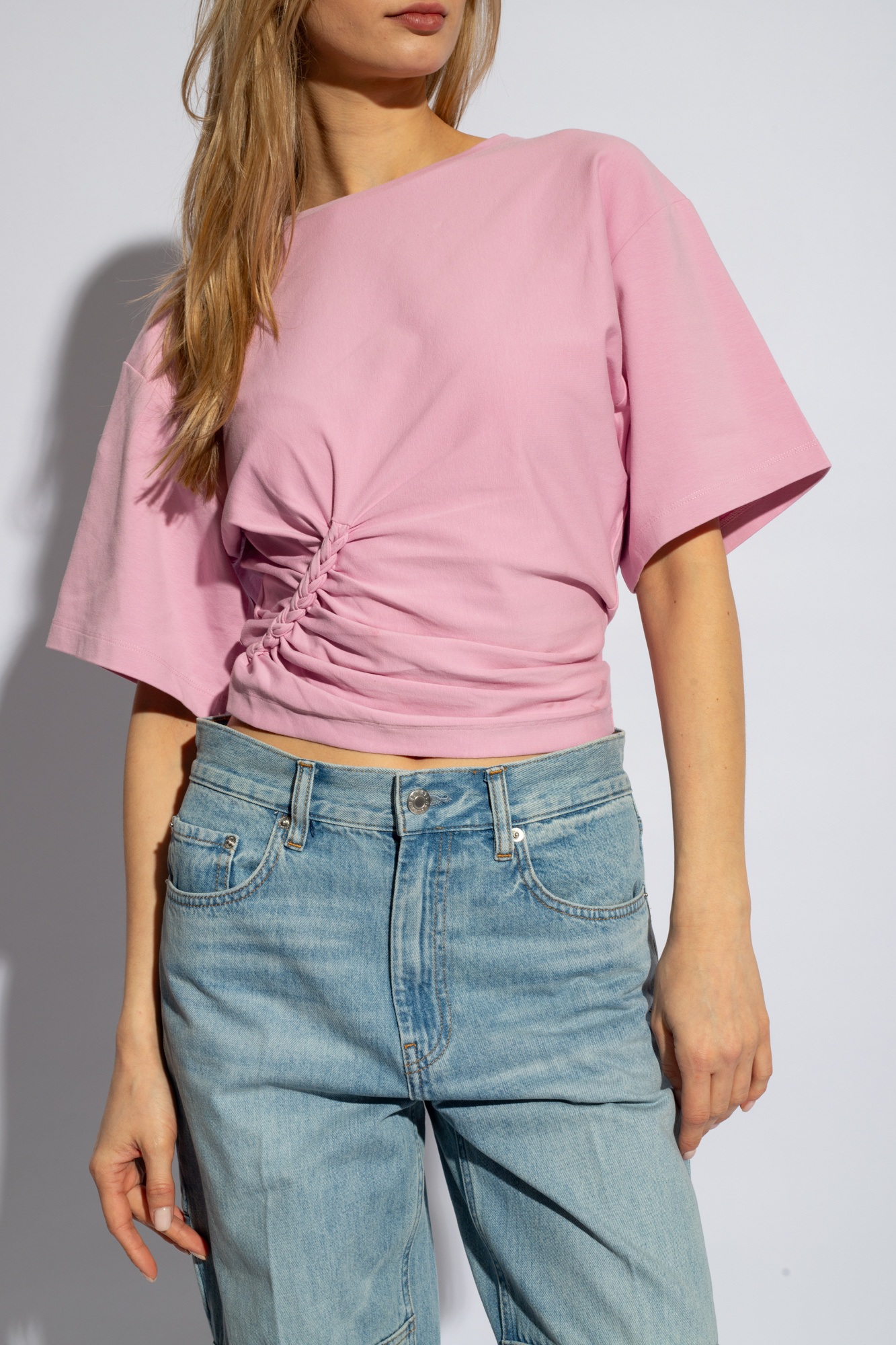 ★fa.er.ie★dot raglan sleeve top (pink)★正規品/韓国送料込 shirt Iro - SchaferandweinerShops Ghana - Diesel Kids TEEN